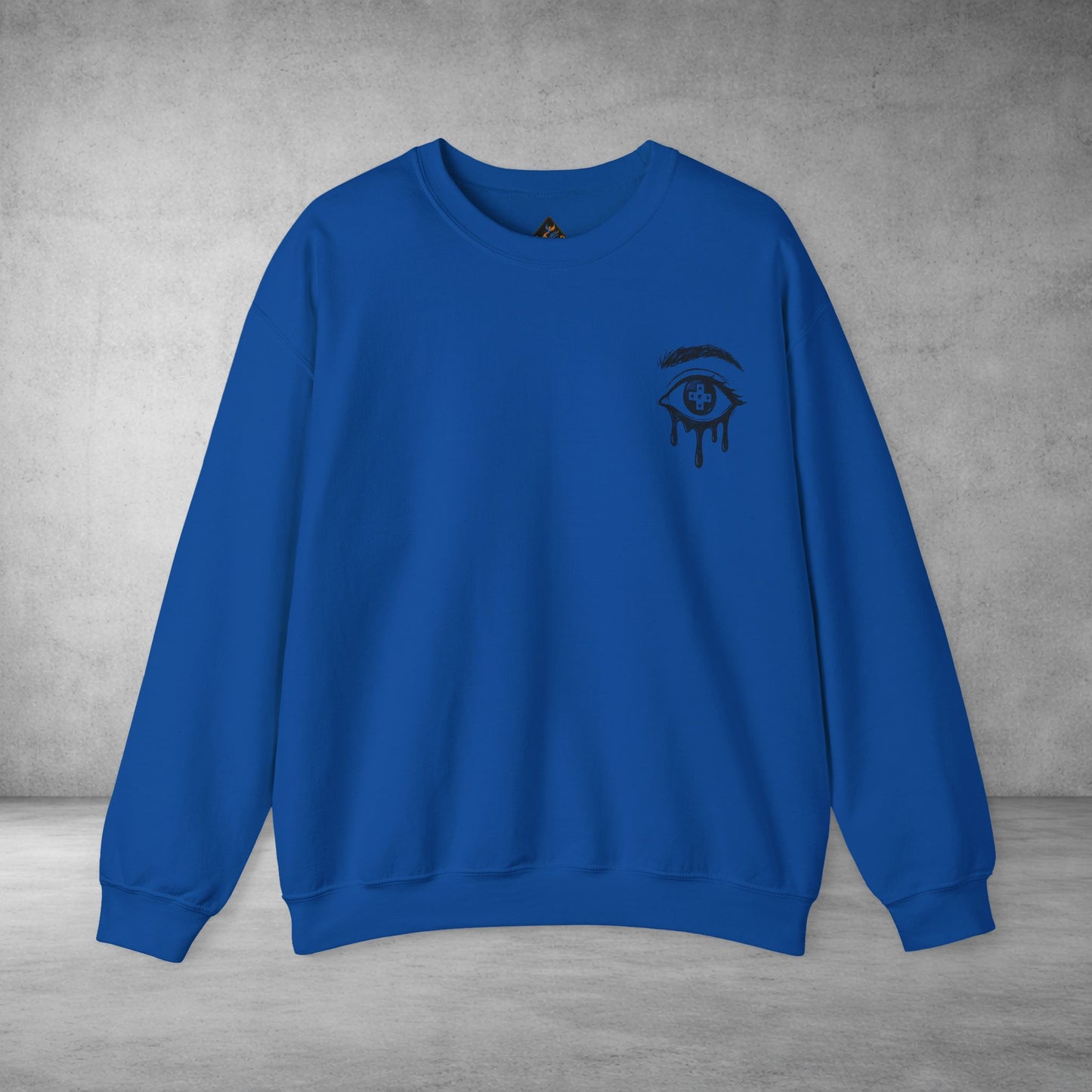 Crewneck Sweatshirt — 'Wake Yo Game Up, Let’s Game' Dripping Eye Gamer Design