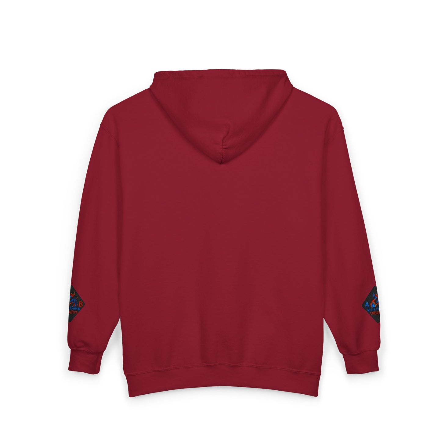 A Blue Ember Creative Diamond Zip Hoodie – Small Card Graphic