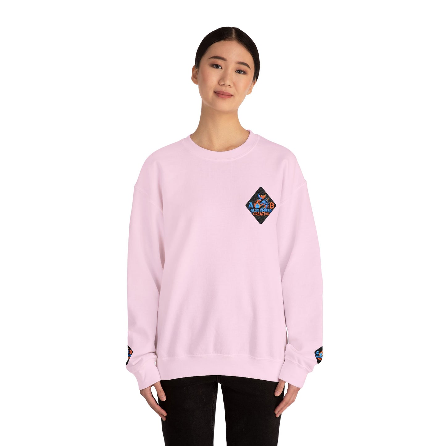 A Blue Ember Patch Crewneck Sweatshirt