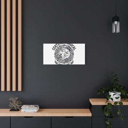 Certified Magical Menace Canvas | witchy goblincore celestial art