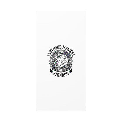 Certified Magical Menace Canvas | witchy goblincore celestial art