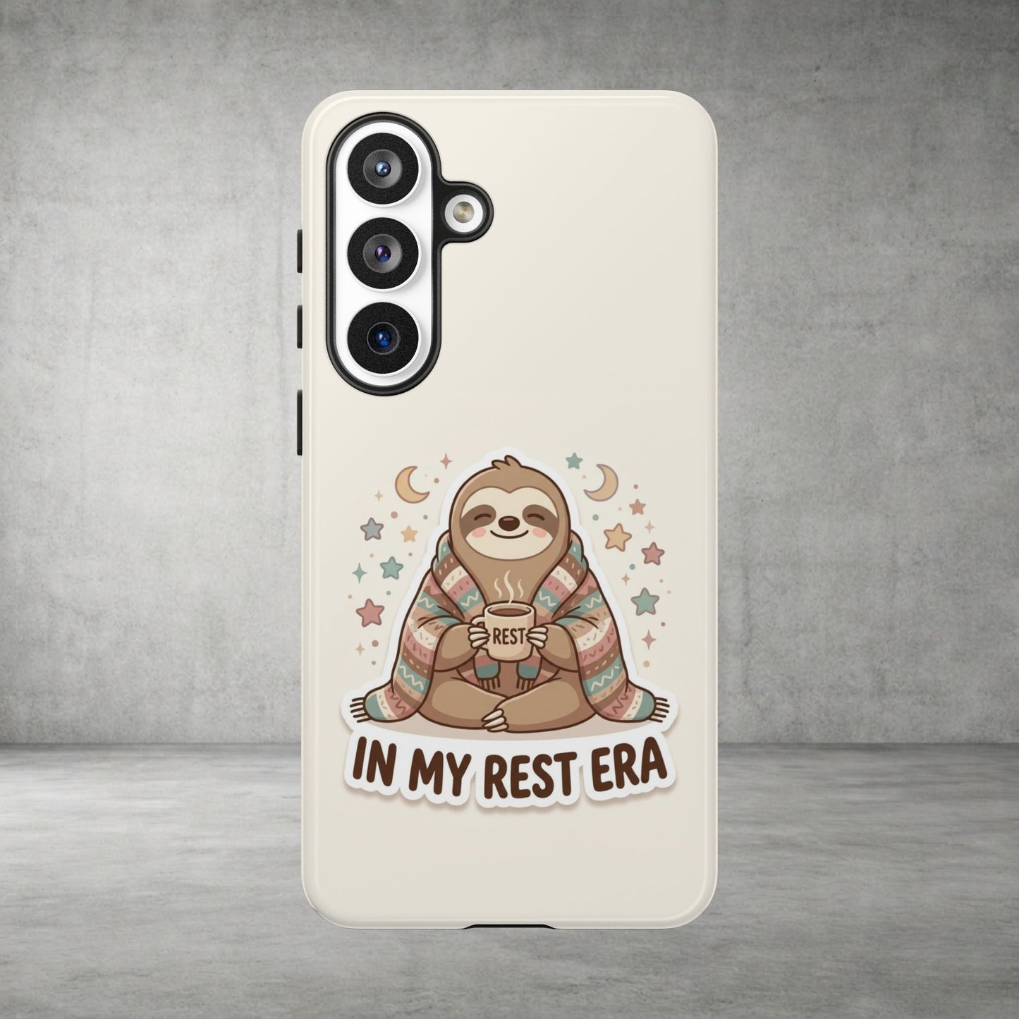 Phone Case — "In My Rest Era" Sloth Cozy Cute Protective Case