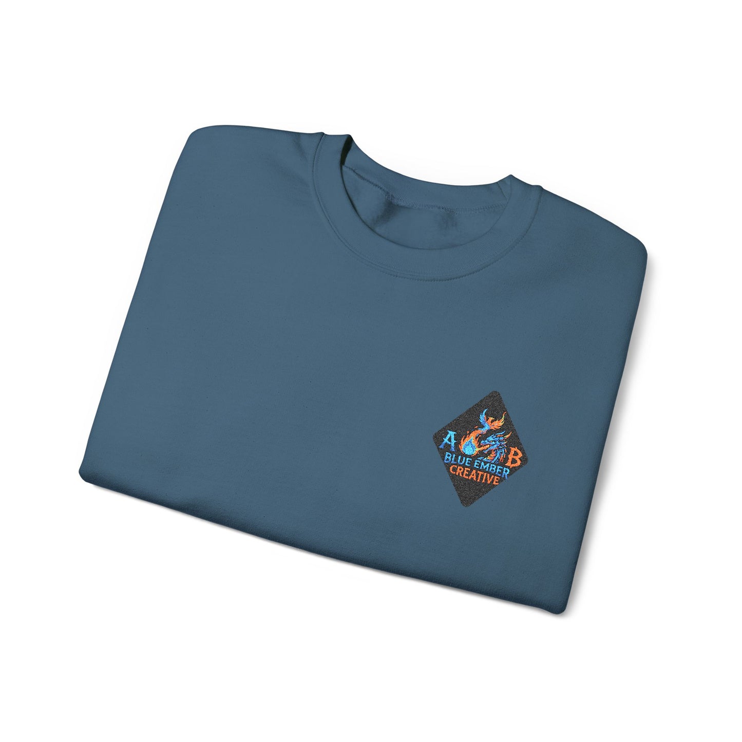 A Blue Ember Patch Crewneck Sweatshirt