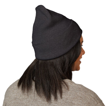 A Blue Ember Creative - Embroidered Diamond Cuffed Beanie