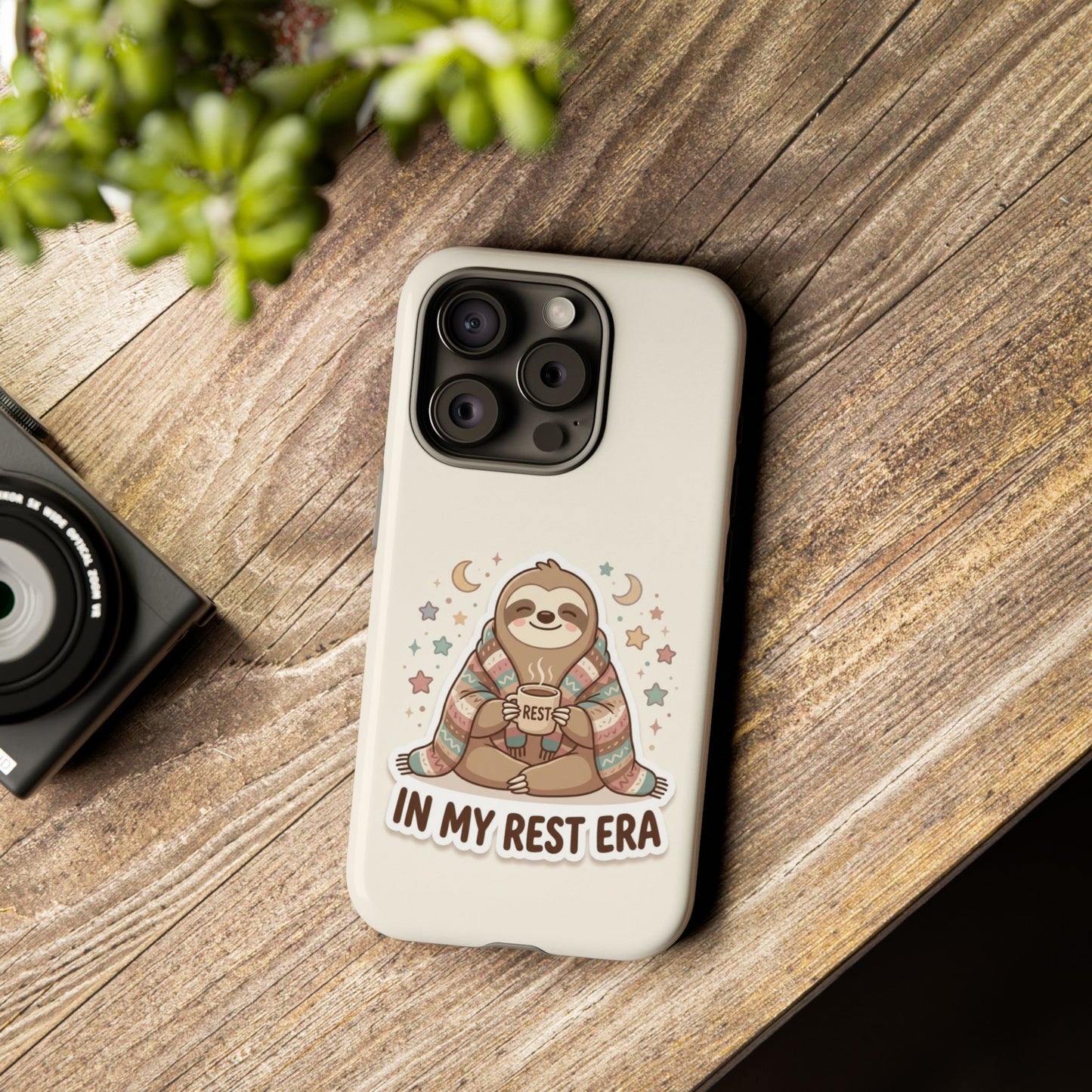 Phone Case — "In My Rest Era" Sloth Cozy Cute Protective Case
