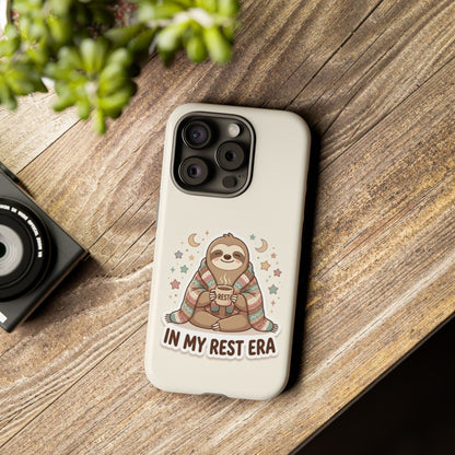 Phone Case — "In My Rest Era" Sloth Cozy Cute Protective Case