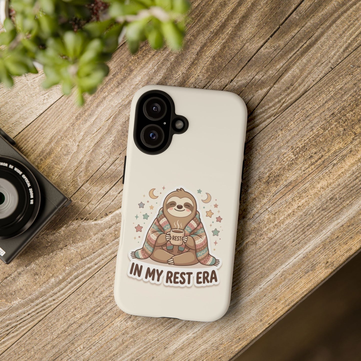 Phone Case — "In My Rest Era" Sloth Cozy Cute Protective Case