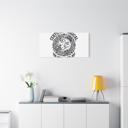 Certified Magical Menace Canvas | witchy goblincore celestial art