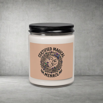 Certified Magical Menace Candle | Witchy, goblincore, celestial soy candle