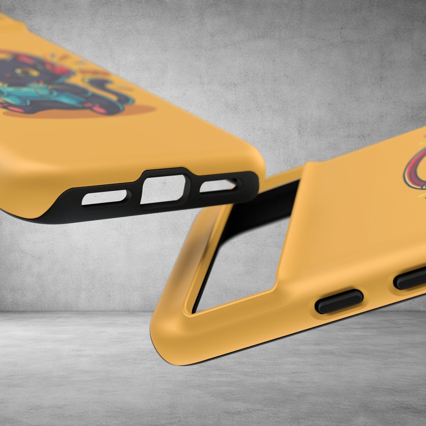 Cute Gamer Cat Phone Case - 'Pew Pew' Controller Design