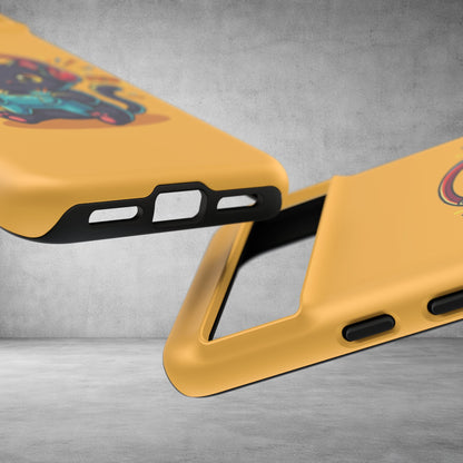 Cute Gamer Cat Phone Case - 'Pew Pew' Controller Design