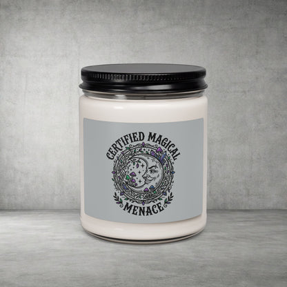 Certified Magical Menace Candle | Witchy, goblincore, celestial soy candle