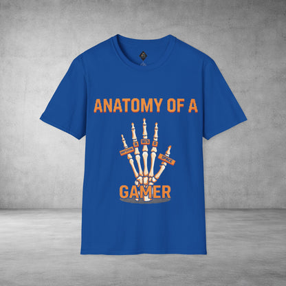 Anatomy of a Gamer T-Shirt — Skeleton Hand Gamer Tee