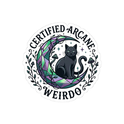 Certified Arcane Weirdo Kiss-Cut Stickers | witchy goblincore celestial