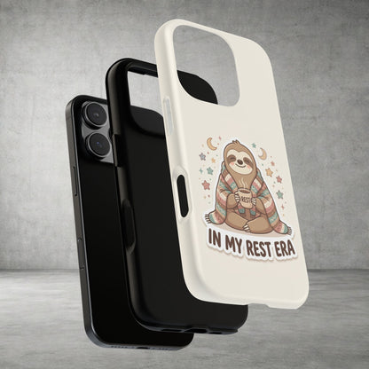 Phone Case — "In My Rest Era" Sloth Cozy Cute Protective Case