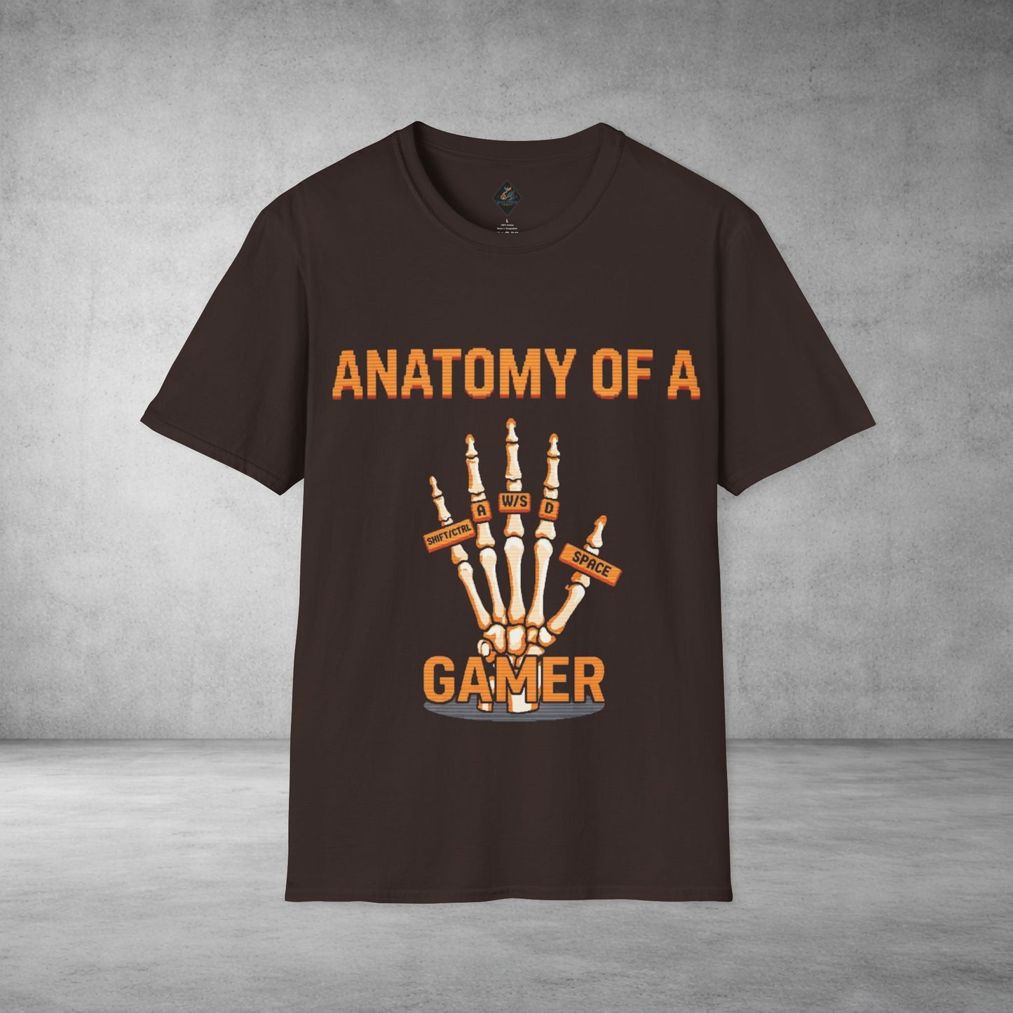 Anatomy of a Gamer T-Shirt — Skeleton Hand Gamer Tee