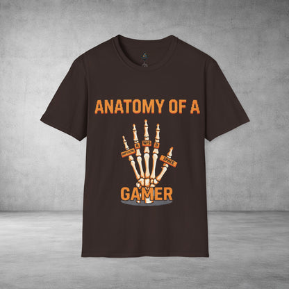 Anatomy of a Gamer T-Shirt — Skeleton Hand Gamer Tee