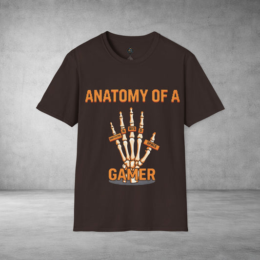 Anatomy of a Gamer T-Shirt — Skeleton Hand Gamer Tee