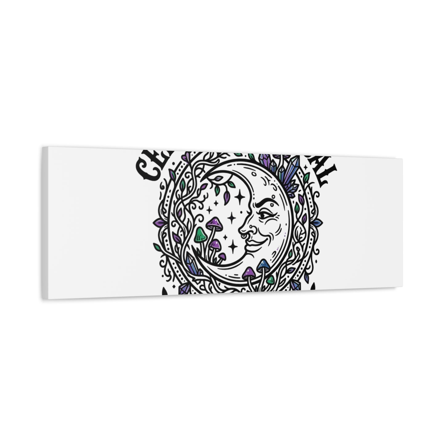 Certified Magical Menace Canvas | witchy goblincore celestial art