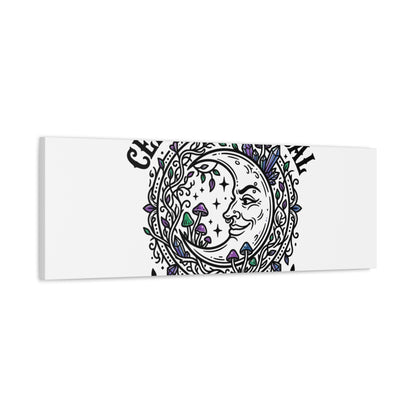 Certified Magical Menace Canvas | witchy goblincore celestial art