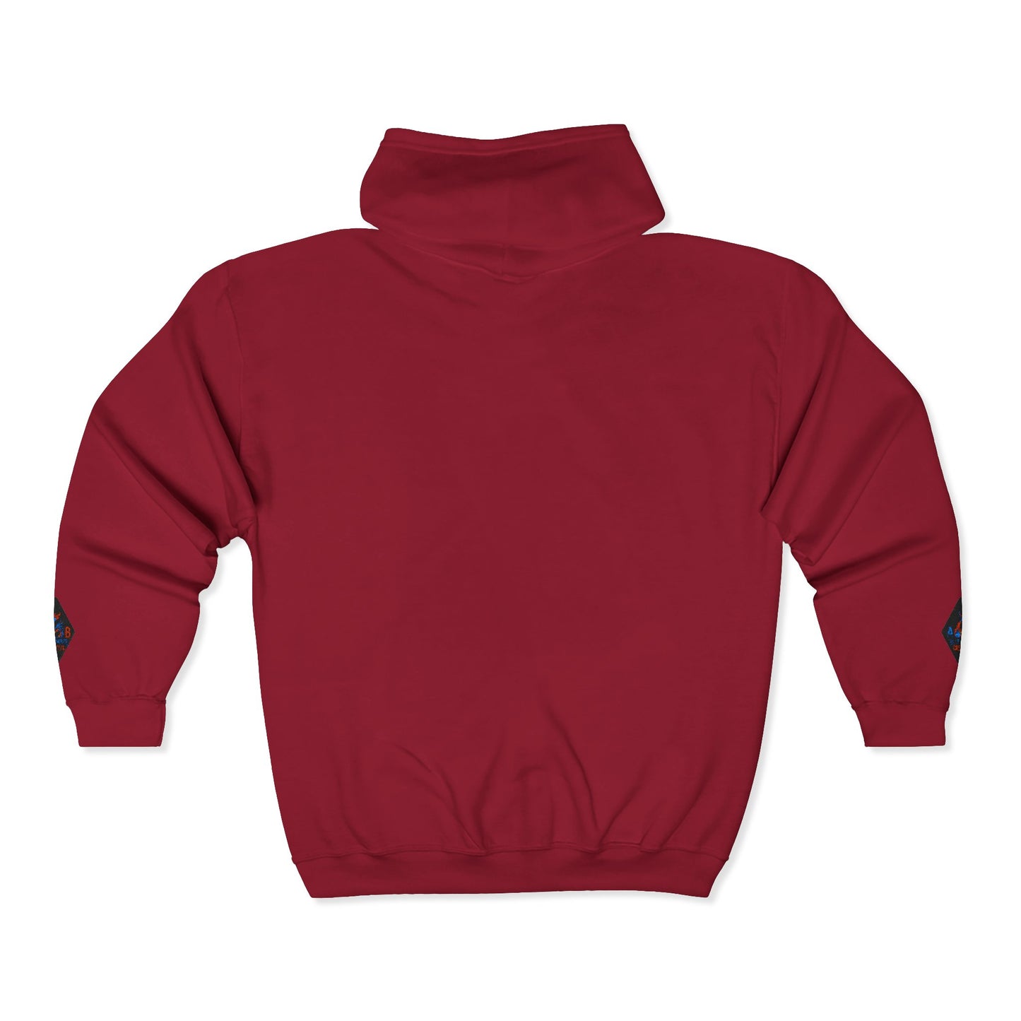 A Blue Ember Creative Diamond Zip Hoodie – Small Card Graphic