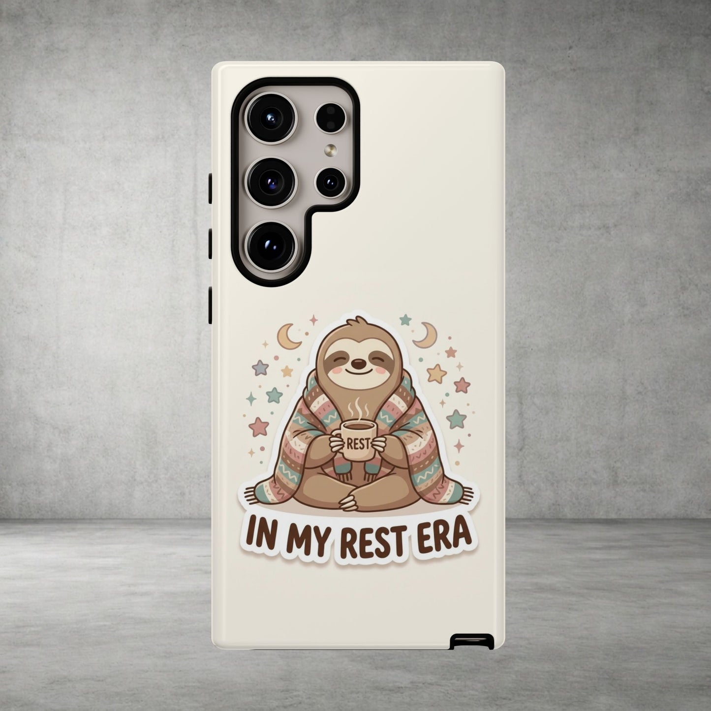 Phone Case — "In My Rest Era" Sloth Cozy Cute Protective Case