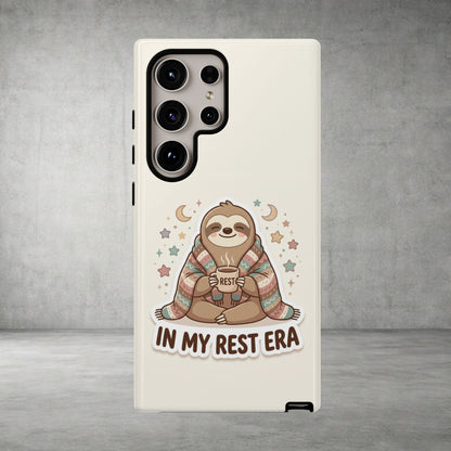 Phone Case — "In My Rest Era" Sloth Cozy Cute Protective Case