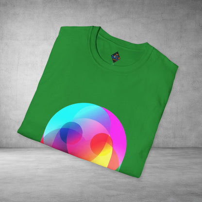 Color Prism Heart T-Shirt — Vibrant Abstract Rainbow Graphic Tee