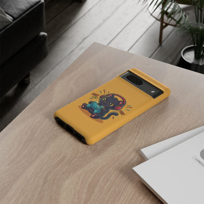 Cute Gamer Cat Phone Case - 'Pew Pew' Controller Design