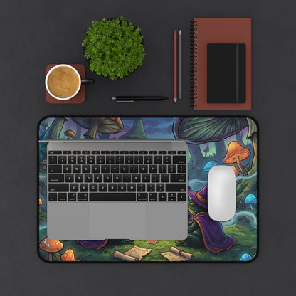 Mystic Mushroom Witches Desk Mat — Fantasy Gaming Mousepad