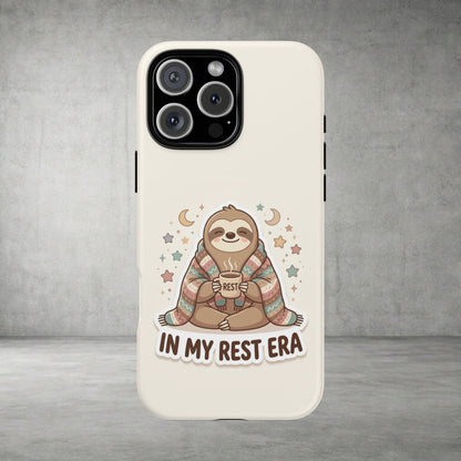 Phone Case — "In My Rest Era" Sloth Cozy Cute Protective Case