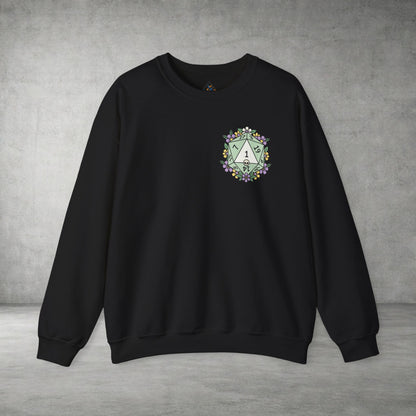 D20 Floral Crest Crewneck Sweatshirt