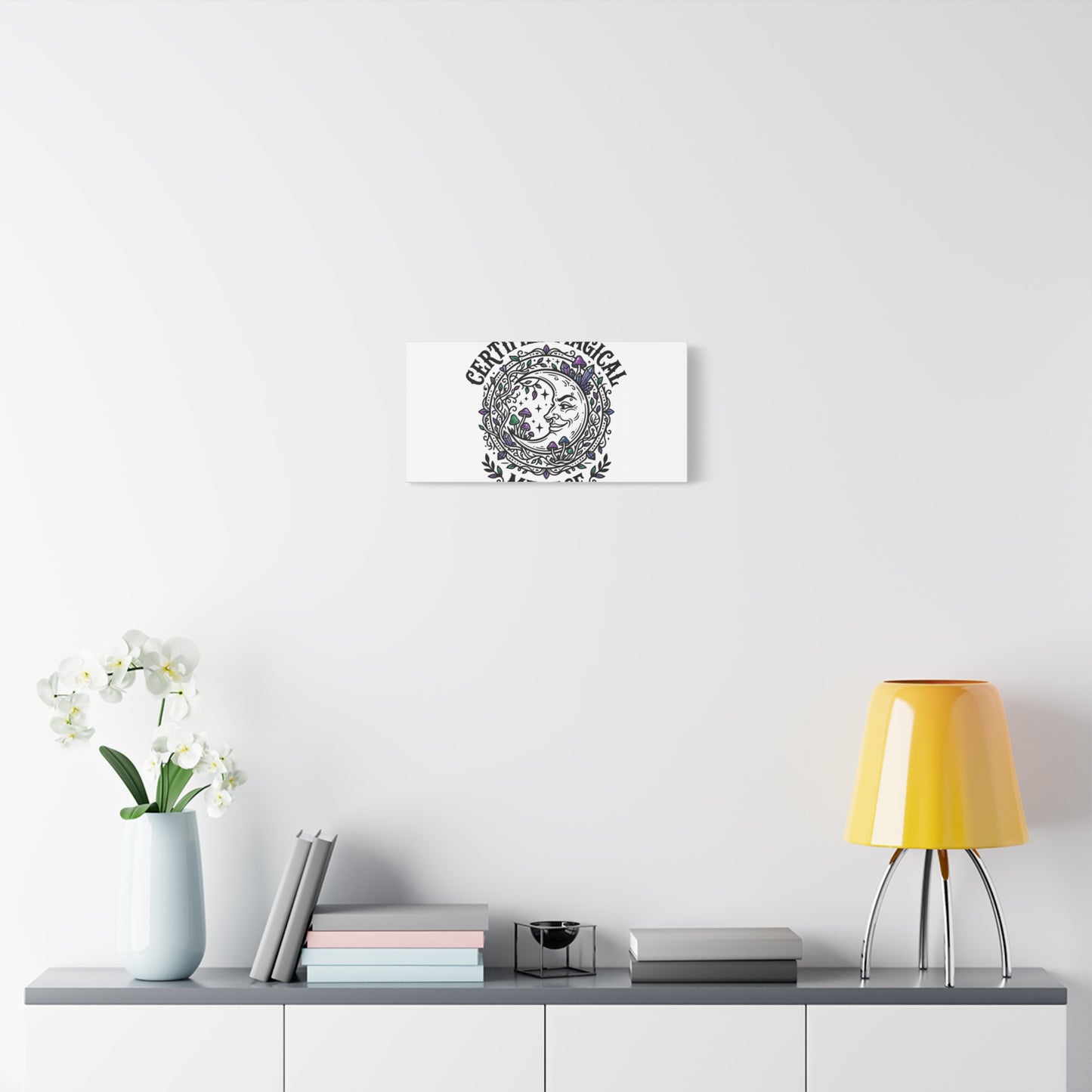 Certified Magical Menace Canvas | witchy goblincore celestial art