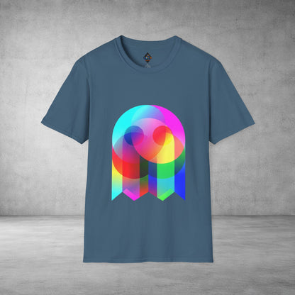 Color Prism Heart T-Shirt — Vibrant Abstract Rainbow Graphic Tee