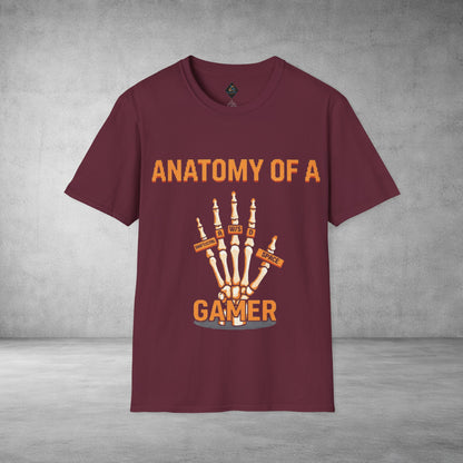 Anatomy of a Gamer T-Shirt — Skeleton Hand Gamer Tee