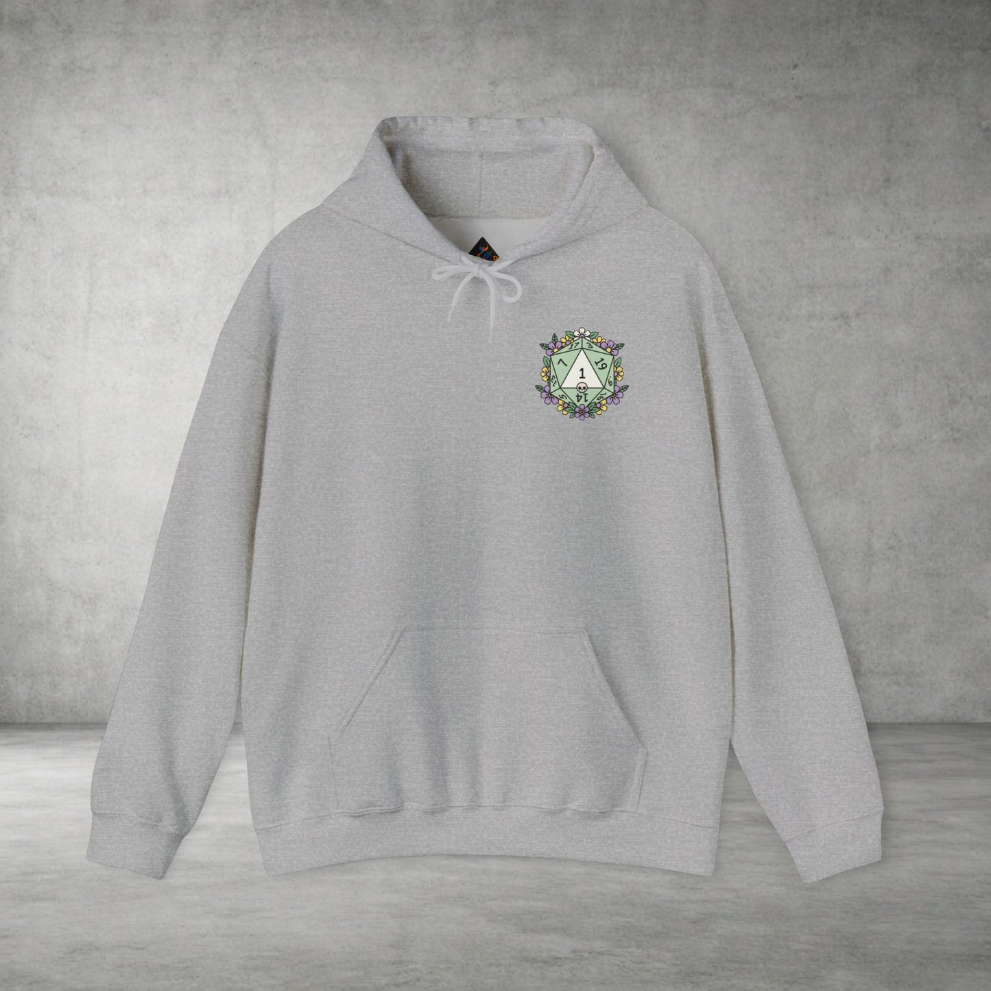 Floral Monogram 'A' Crest Hoodie - Botanical Initial Sweatshirt