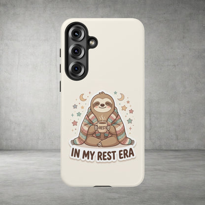Phone Case — "In My Rest Era" Sloth Cozy Cute Protective Case