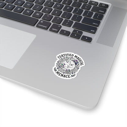 Certified Magical Menace Sticker | witchy, goblincore, celestial aesthetic