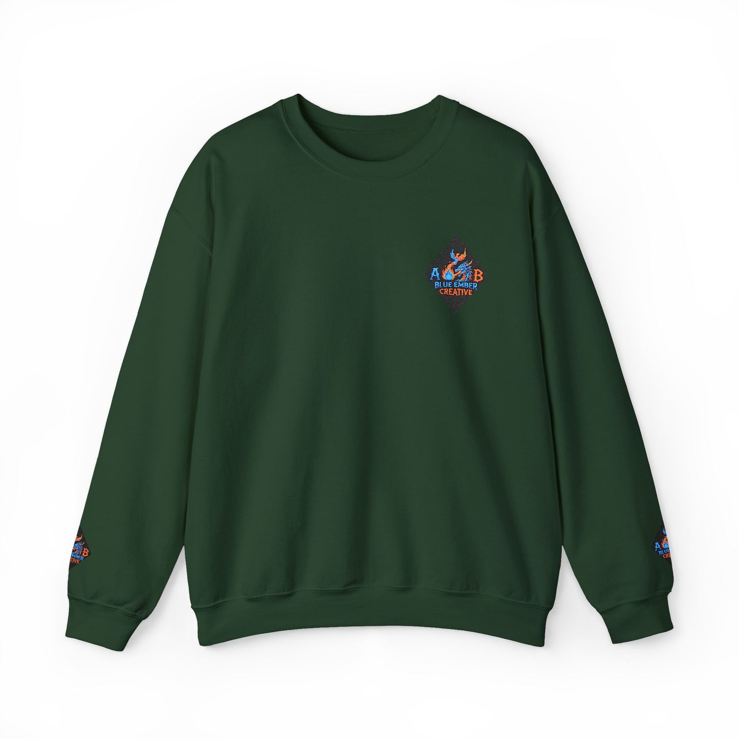 A Blue Ember Patch Crewneck Sweatshirt