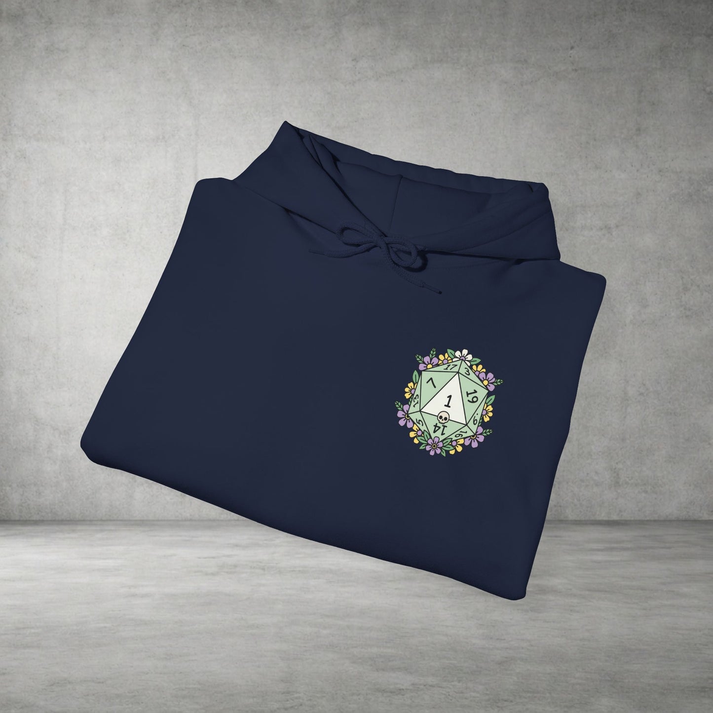 Floral Monogram 'A' Crest Hoodie - Botanical Initial Sweatshirt