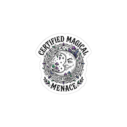 Certified Magical Menace Sticker | witchy, goblincore, celestial aesthetic