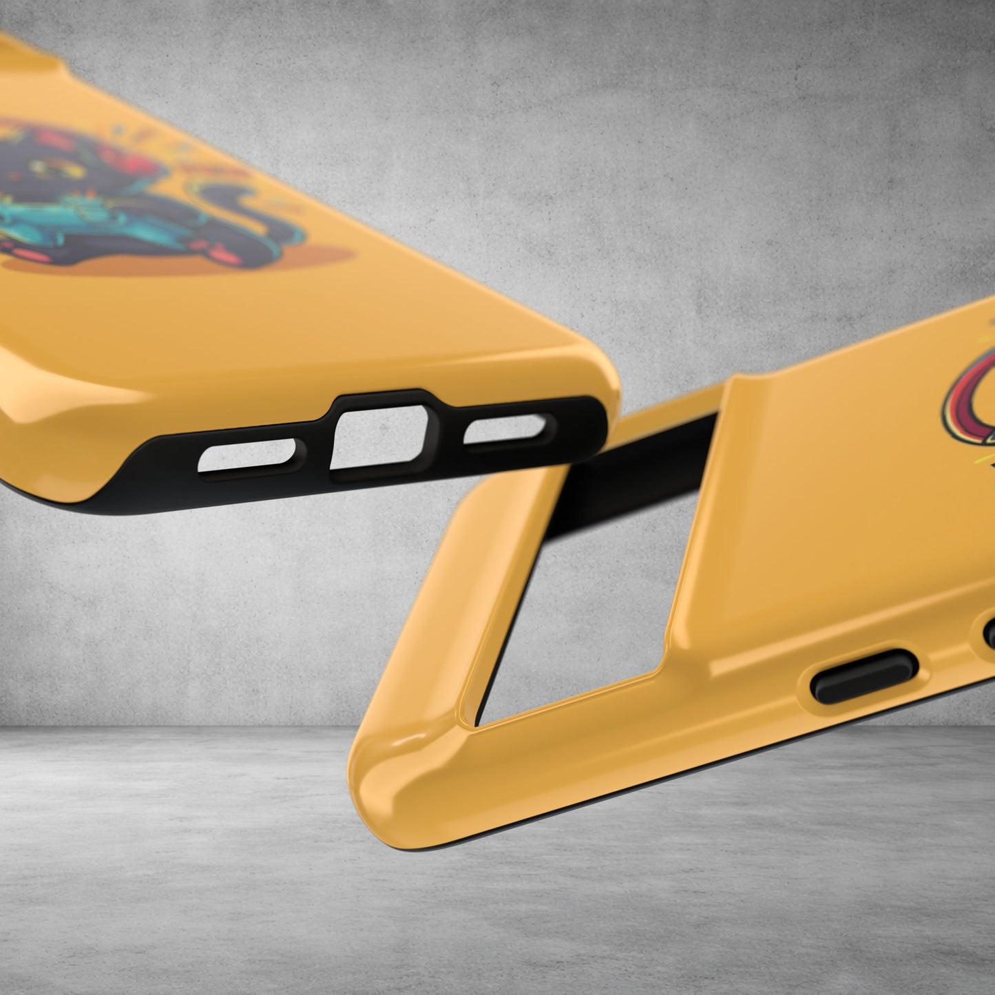 Cute Gamer Cat Phone Case - 'Pew Pew' Controller Design