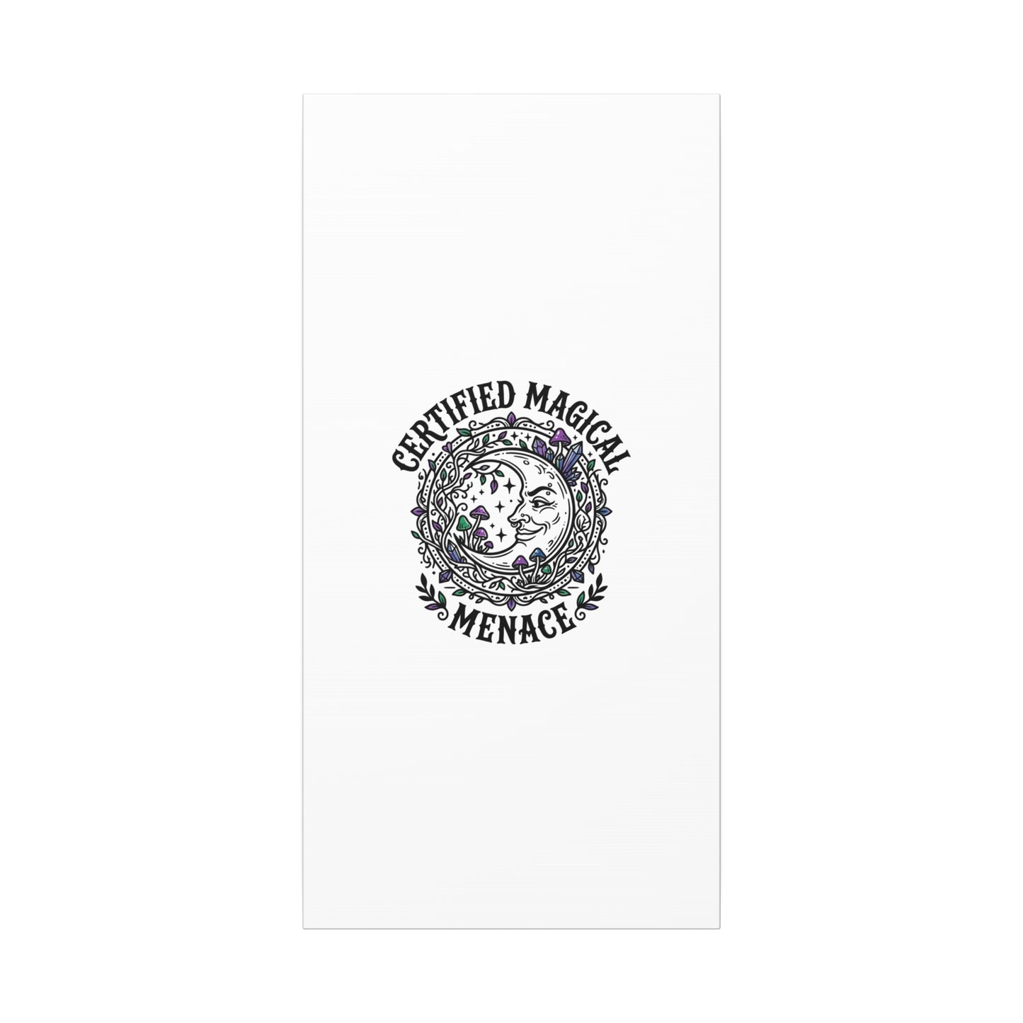 Certified Magical Menace Canvas | witchy goblincore celestial art