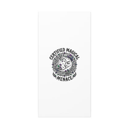 Certified Magical Menace Canvas | witchy goblincore celestial art