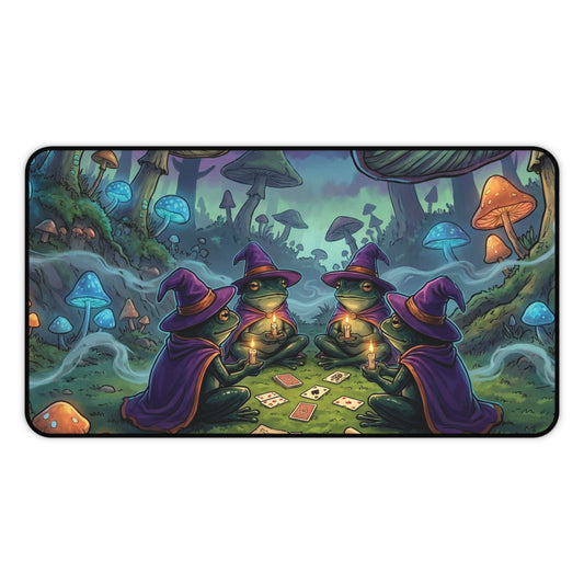 Mystic Mushroom Witches Desk Mat — Fantasy Gaming Mousepad