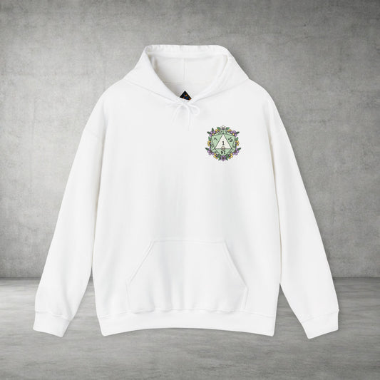Floral Monogram 'A' Crest Hoodie - Botanical Initial Sweatshirt