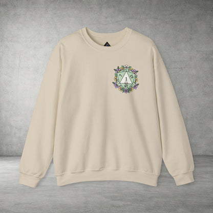 D20 Floral Crest Crewneck Sweatshirt
