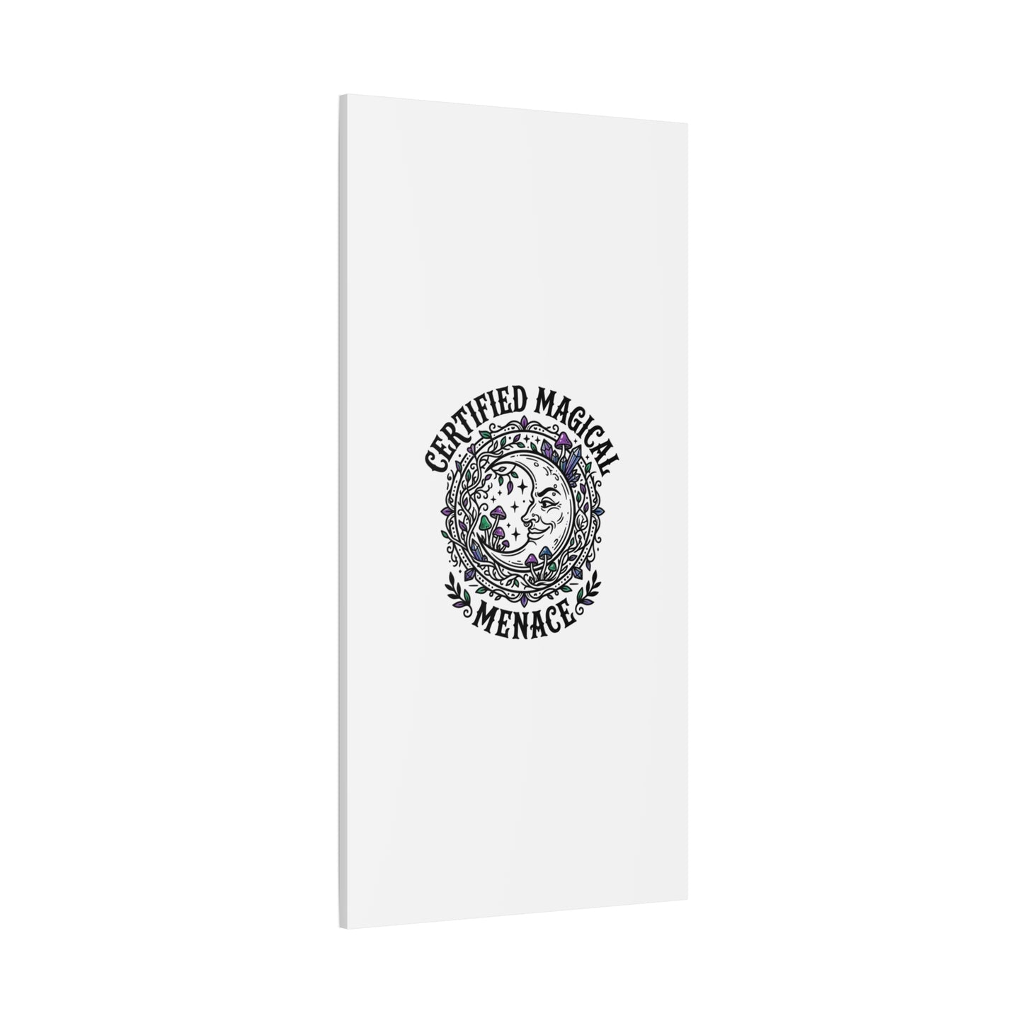 Certified Magical Menace Canvas | witchy goblincore celestial art
