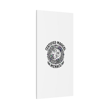 Certified Magical Menace Canvas | witchy goblincore celestial art