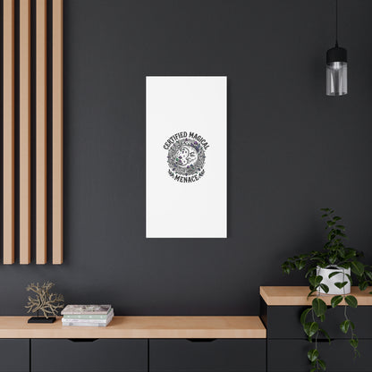 Certified Magical Menace Canvas | witchy goblincore celestial art